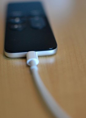 Charging apple store tv remote