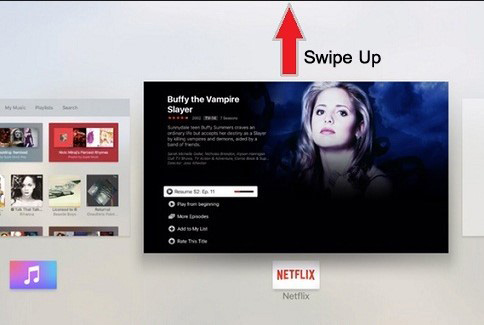 force close apple tv apps