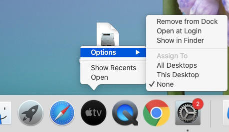remove from dock