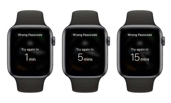 Apple watch to many best sale passcode attempts