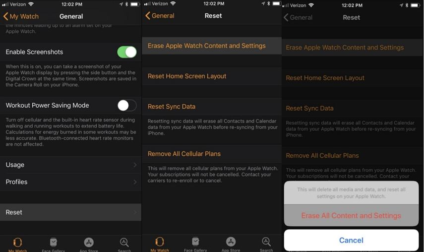 apple watch unable to check for update