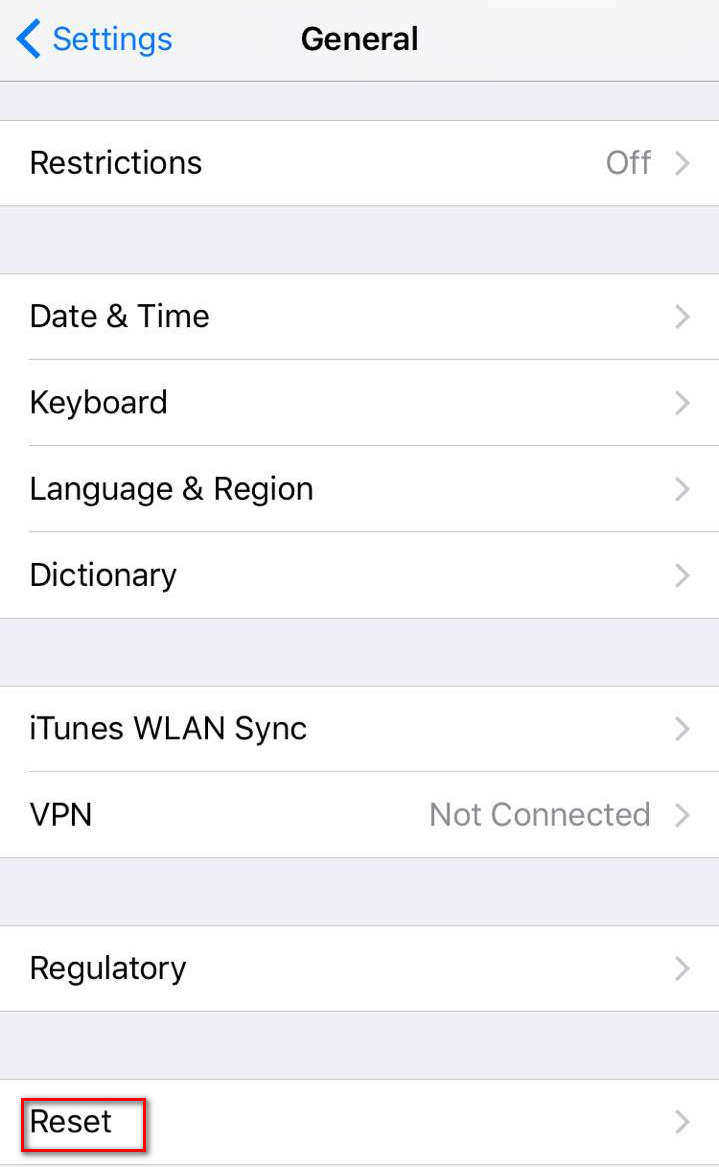 open settings
