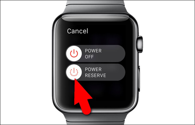 apple watch turn off power reserve