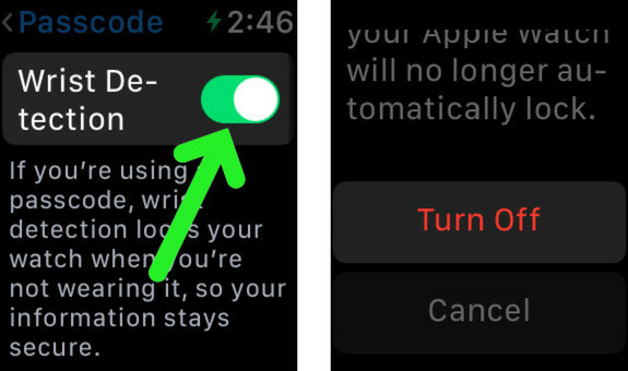 How to delete discount passcode on apple watch