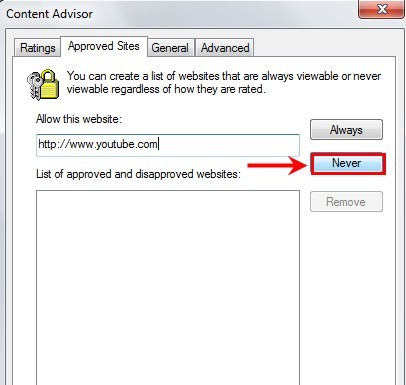 block facebook website explorer