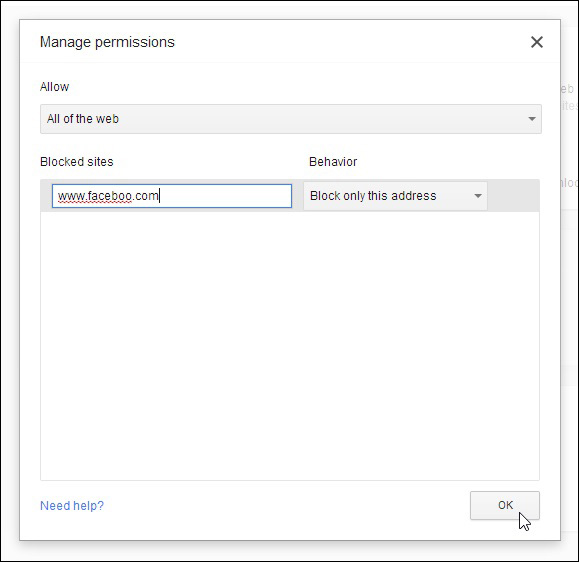 manage permissions