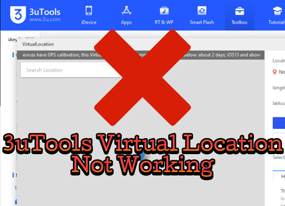 3utools virtual location not working