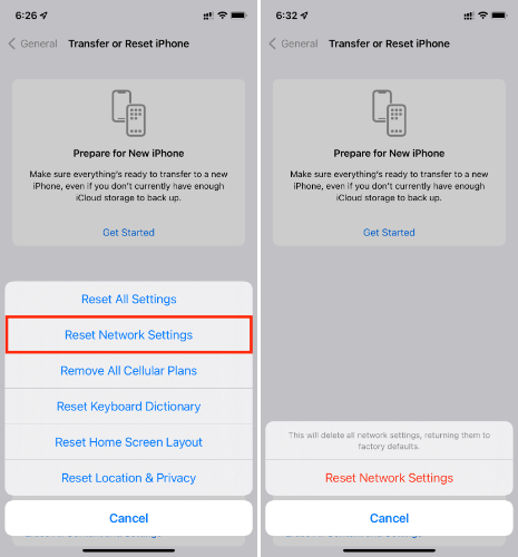 reset network