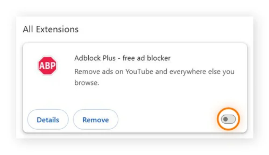 Disable ad-blockers