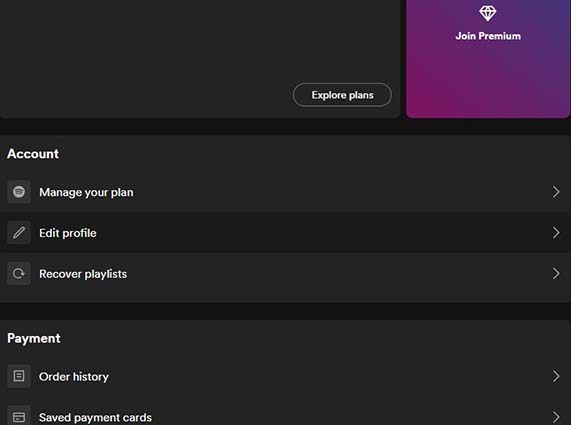 change spotify country free account edit profile