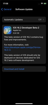 check software update
