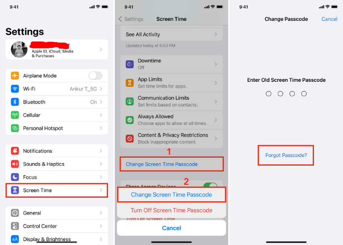 bypass screen time iOS 26