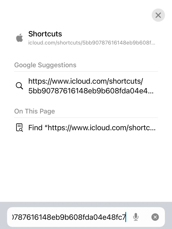 access shortcut