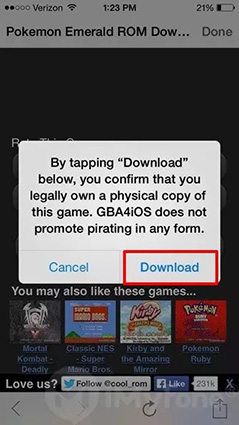 этапы для пользования -gba4ios-8