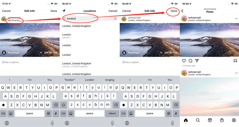 how to add location on instagram 2