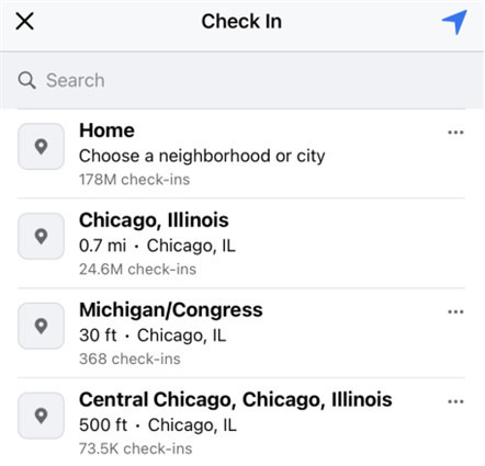how to change location on facebook by check in part 2