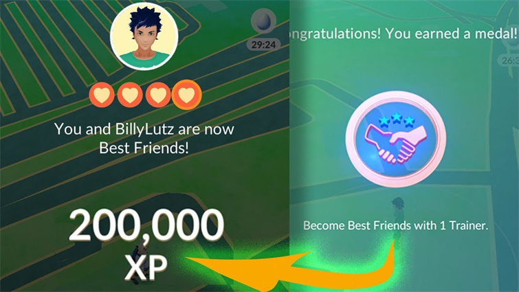 Wie man in Pokemon schnell aufsteigt, indem Sie Freunde finden