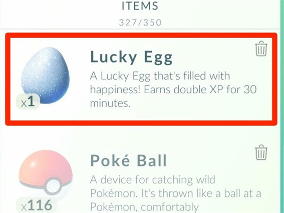 Wie man in Pokemon schnell aufsteigt, indem Sie Lucky Egg verwenden