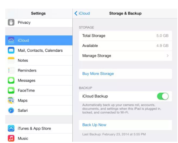 icloud backup