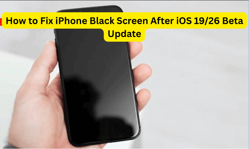 iPhone iOS 26 beta更新後黑屏問題