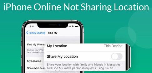 find my iphone online not sharing location ios 9