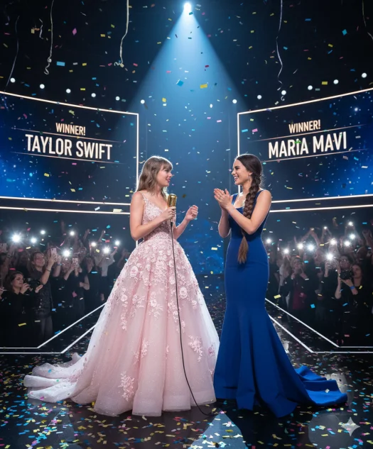 AI舞台頒獎典禮明星合照合成圖