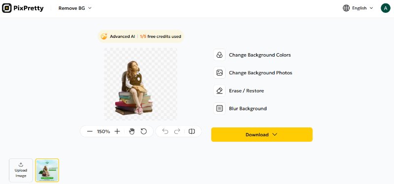 PixPretty background removal