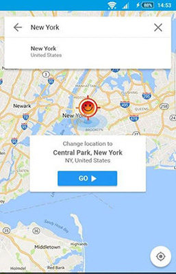 play the fake location
