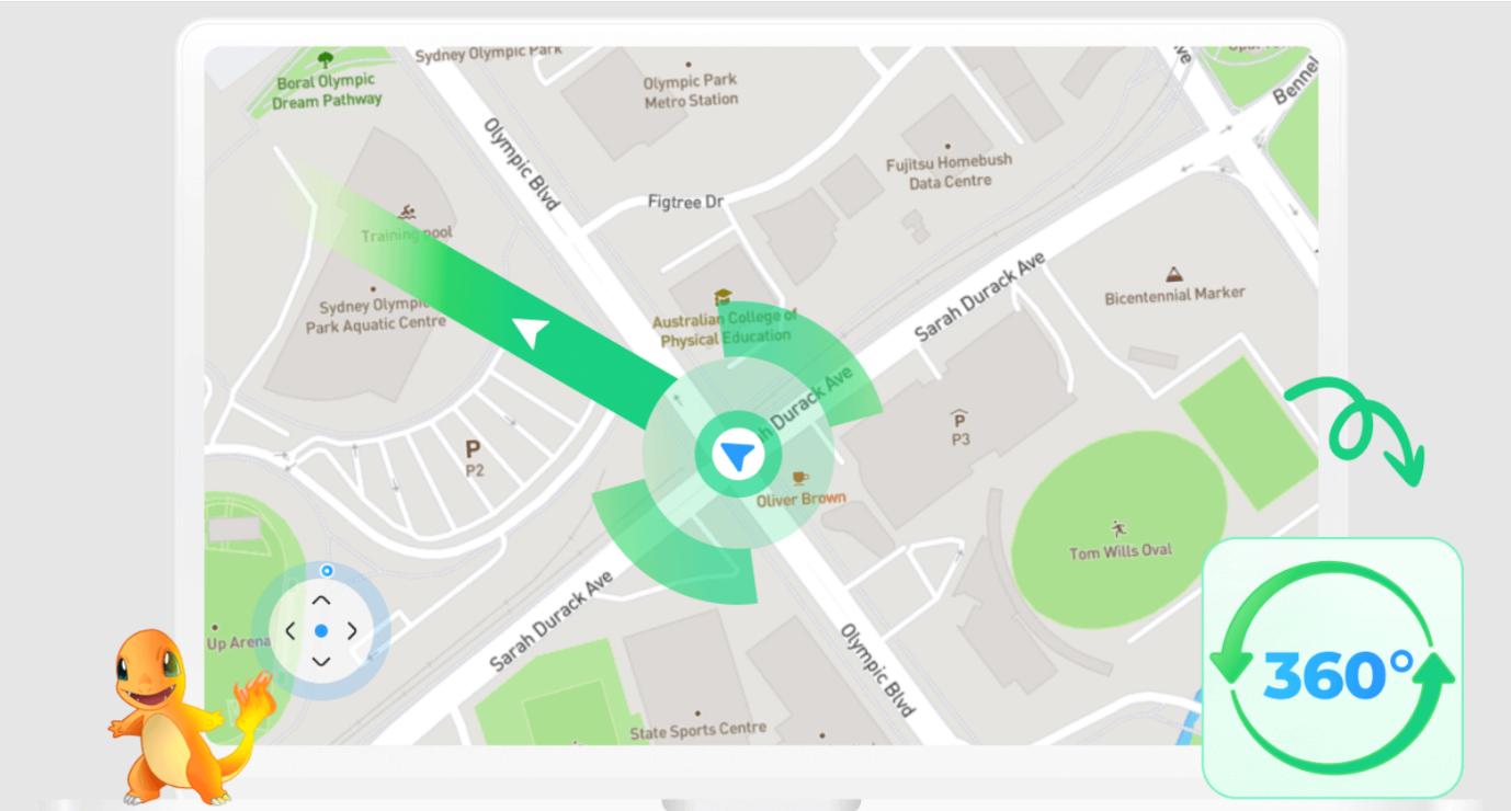 pokemon go paldea 360-degree directions