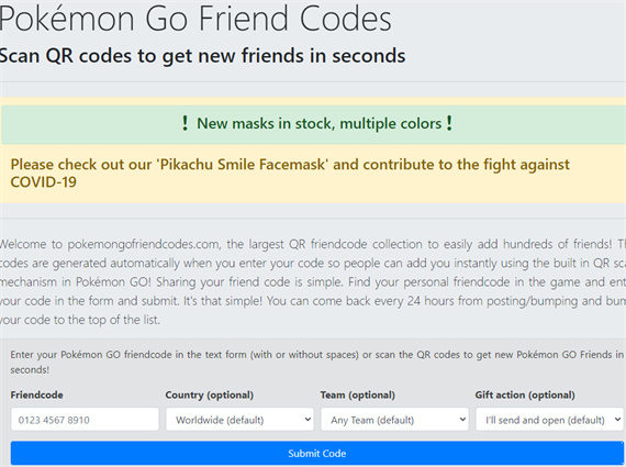 Pokemon Go Friend QR Codes - PoGO Guide