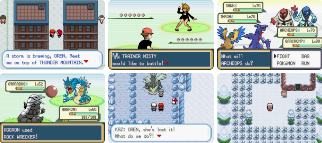 Pokémon Dark Rising 遊戲場景