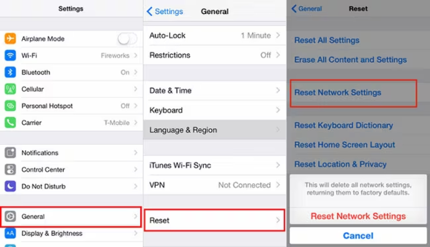 reset network