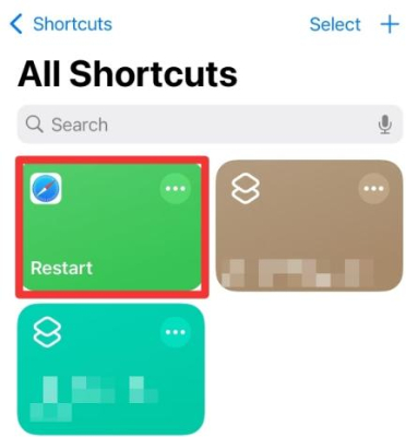 shortcuts open