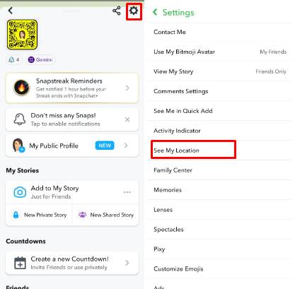 snapchat see my location