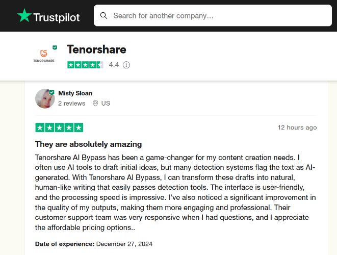 trustpilot review