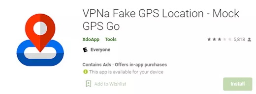 vpna fake gps location