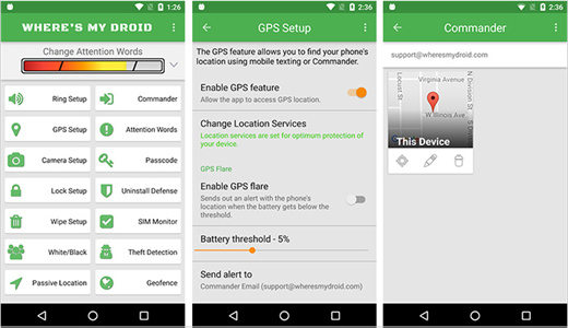 gps phone locator for android devices