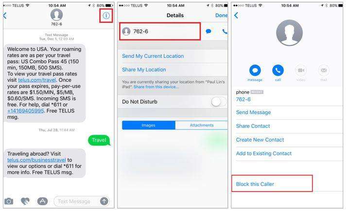 how to block a contact on iphone