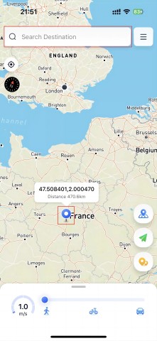 Falsificare la posizione su iPhone senza computer con iAnyGo iOS App - 01