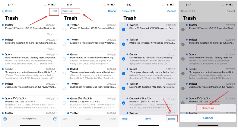 How to Mass Delete Emails on iPhone with 3 Methods