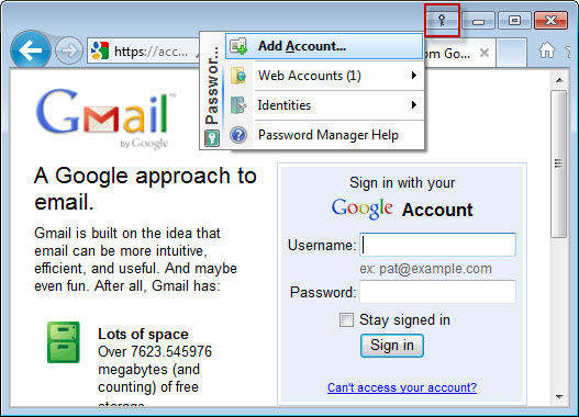 open gmail and login
