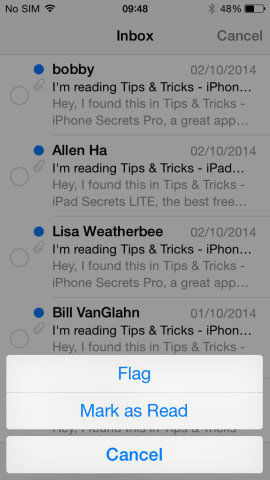 mark emails