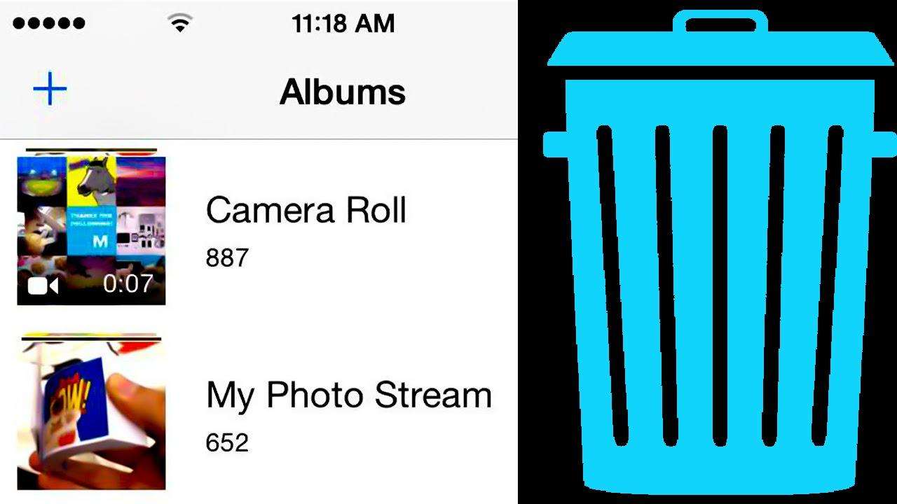 delete double photos iphone