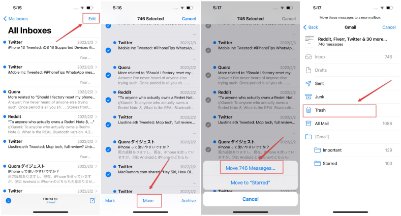 How to Mass Delete Emails on iPhone with 3 Methods