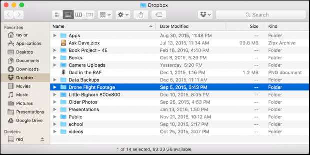 transfer from dropbox to icloud