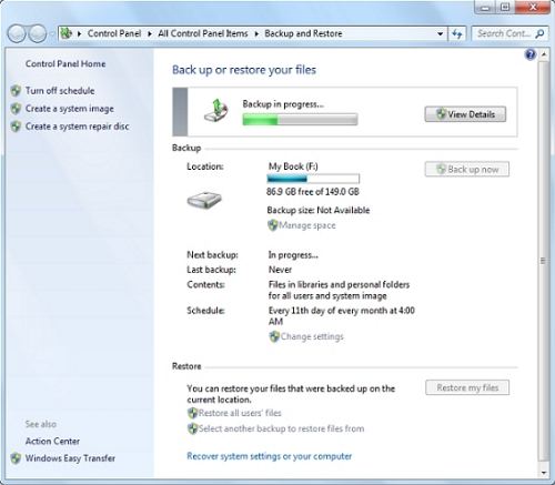 3 Easy Ways to Backup and Restore Windows 7