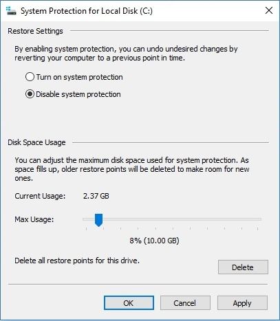 system protection