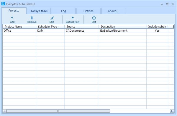 everyday auto backup