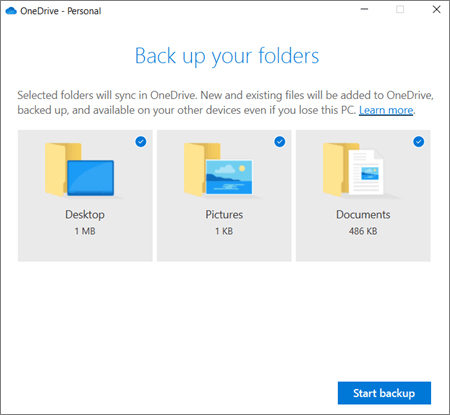 start backup