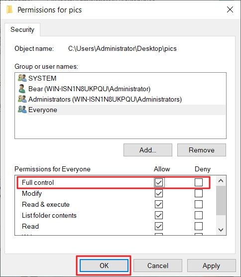 you don't currently have permission to access this folder fix